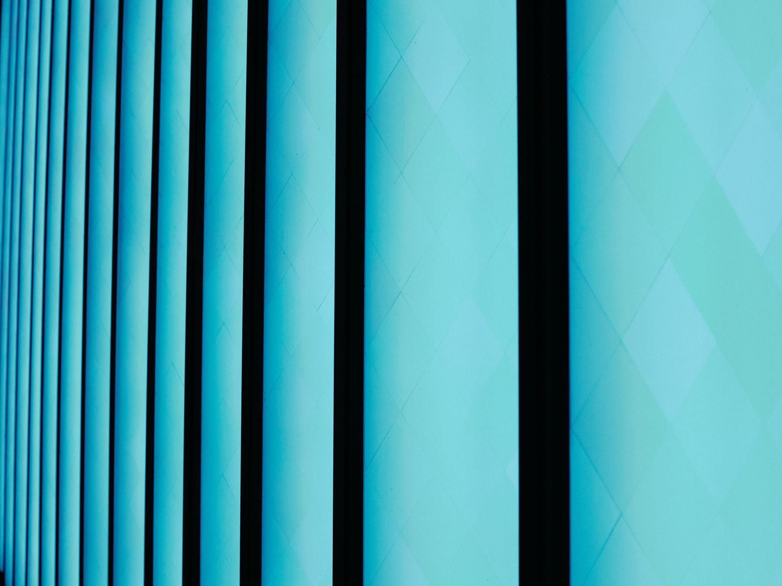Abstract light panels standing in for programmatic decisioning