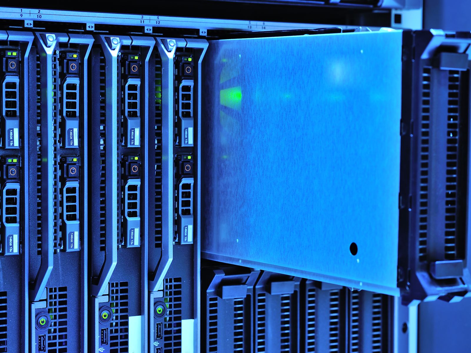 Server racks representing cross-channel campaign delivery
